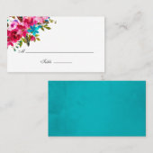 Boho Chic Floral Wedding Platzkarte (Vorne/Hinten)