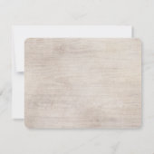 Boho Chic Floral Wedding RSVP Card Karte (Rückseite)