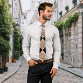 Boho Chic Florals Maroon Personalize Initial Krawatte