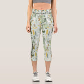 Boho Chic Forest Whisper - Erdgeschmack und Natur Capri Leggings (Vorderseite)