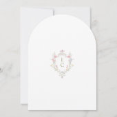 Boho Chic Garden Wildflowers Spring Summer Wedding Einladung (Rückseite)