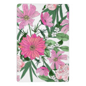 Boho-chic-Gartendesign mit Blumen Mini Klemmbrett (Rückseite)