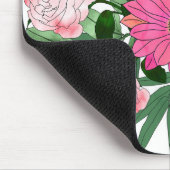 Boho-Chic-Gartendesign mit Blumen Mousepad (Ecke)
