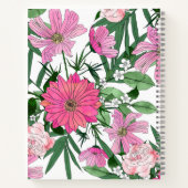 Boho-Chic-Gartendesign mit Blumen Notizblock (Rückseite)