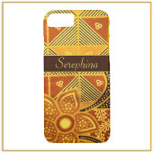 Boho Chic Gelbe Blume Muster Case Mate iPhone Hülle