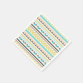 Boho Chic Geometric Aztec Inspiriertes Muster Serviette (Ecke)