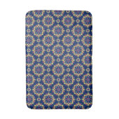 Boho Chic Geometric Floral Pattern Badematte (Vorderseite Vertikal)