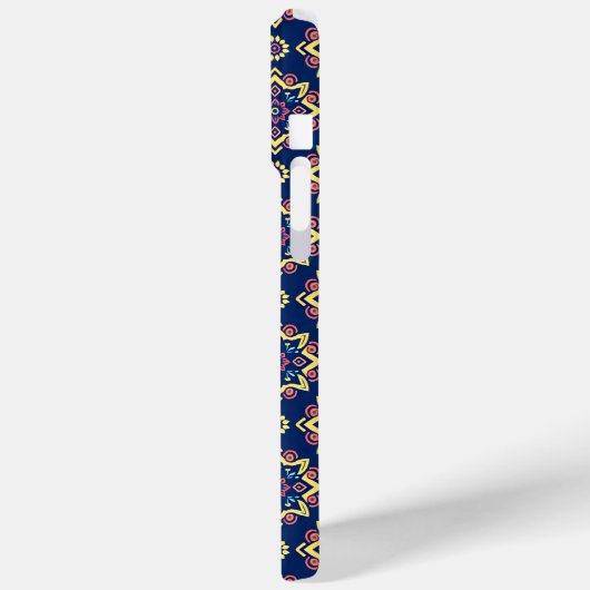 Boho Chic Geometric Floral Pattern Case-Mate iPhone Hülle (Rückseite / Links)