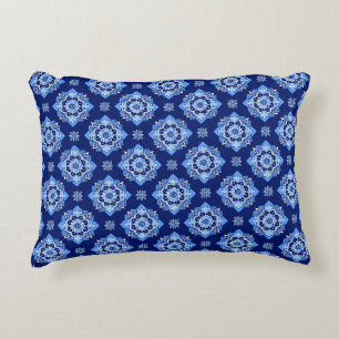 Boho Chic Geometric Floral Pattern Dekokissen