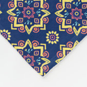Boho Chic Geometric Floral Pattern Fleecedecke (Ecke)
