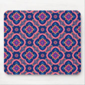 Boho Chic Geometric Floral Pattern Mousepad (Vorne)