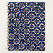 Boho Chic Geometric Floral Pattern Planer (Vorderseite)