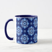 Boho Chic Geometric Floral Pattern Tasse (Links)