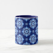 Boho Chic Geometric Floral Pattern Tasse (Zentrum)