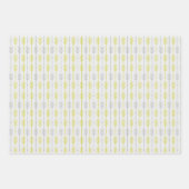Boho Chic Geometric Lemon Limon Arrow Shapes Geschenkpapier Set (Vorderseite 2)