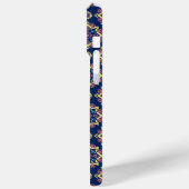Boho-Chic geometrisches Blumenmuster Case-Mate iPhone Hülle (Rückseite / Links)