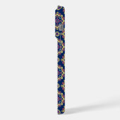 Boho-Chic geometrisches Blumenmuster iPhone Hülle (Linke Seite)