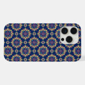 Boho-Chic geometrisches Blumenmuster iPhone Hülle (Rückseite (Horizontal))