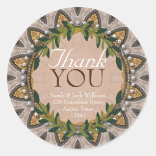 Boho-Chic Glitzer Sunflower Laurel Niedlich Vielen Runder Aufkleber