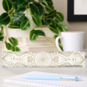 Boho Chic Gold Mandala Design Namensplakette