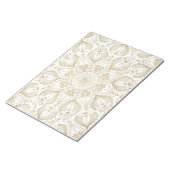 Boho Chic Gold Mandala Design Notizblock (angewinkelt)