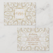 Boho Chic Gold Mandala Design Visitenkarte (Vorne/Hinten)