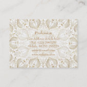 Boho Chic Gold Mandala Design Visitenkarte (Rückseite)