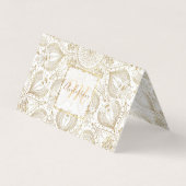 Boho Chic Gold Mandala Design Visitenkarten (Vorderseite)