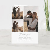 Boho Chic Graue Wildblumen-Hochzeitsmappe 'Wir hei Programm (Rückseite)