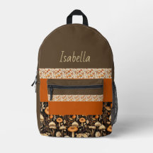 Boho-Chic Green & Orange-Backpack
