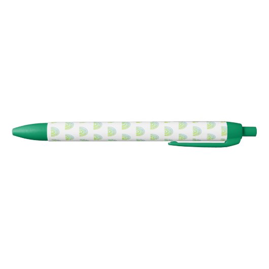 Boho Chic Green Rainbow Pattern Kugelschreiber (Unterseite)