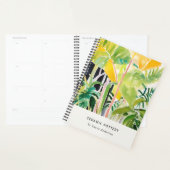 Boho Chic Green Tropical Leafy Foliage Botanical Planer (Anzeige)