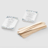Boho Chic Greenerity Wedding Program Hand Fan Fächer (Non-assembled)