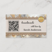 Boho Chic Handmade Modern Crafts Visitenkarte (Vorderseite)