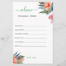 Boho Chic Heiratsbeilage für die Bride Card