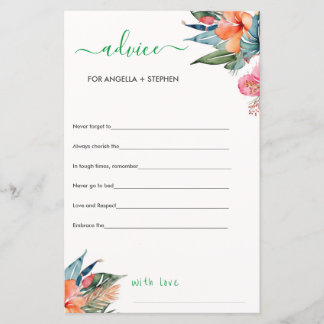 Boho Chic Heiratsbeilage für die Bride Card