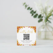 Boho Chic Hochzeit im Herbst Begleitkarte (Stehend Vorderseite)