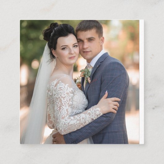 Boho Chic Hochzeit im Herbst Begleitkarte (Rückseite)