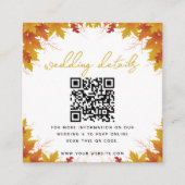 Boho Chic Hochzeit im Herbst Begleitkarte (Vorderseite)