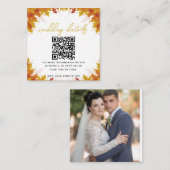 Boho Chic Hochzeit im Herbst Begleitkarte (Vorne/Hinten)