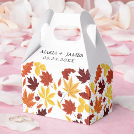 Boho Chic Hochzeit im Herbst Geschenkschachtel