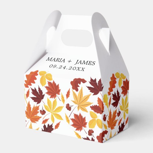 Boho Chic Hochzeit im Herbst Geschenkschachtel (Vorderseite)
