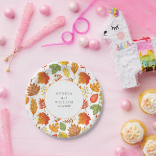 Boho Chic Hochzeit im Herbst Pappteller