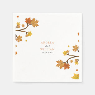 Boho Chic Hochzeit im Herbst Serviette