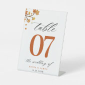 Boho Chic Hochzeit im Herbst Sockelschild (Vorderseite)