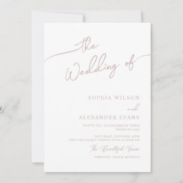 Boho-chic Hochzeitseinladung, Pastellfarben. Einladung