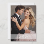 Boho Chic Hochzeitsempfang nur Eloption Einladung (Vorderseite)