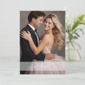 Boho Chic Hochzeitsempfang nur Eloption Einladung (Stehend Vorderseite)