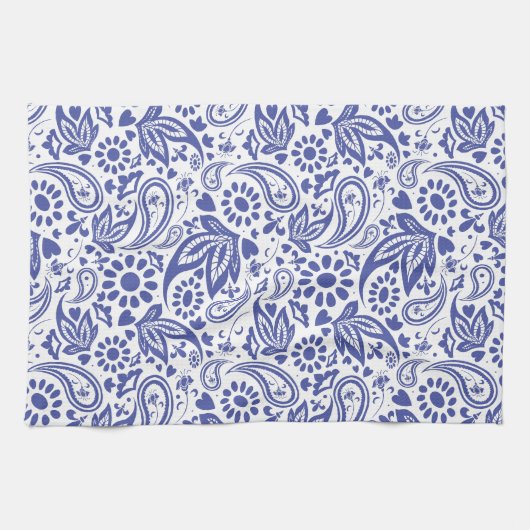 Boho Chic Hübsch Paisley Pattern Geschirrtuch (Horizontal)