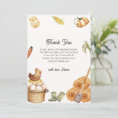 Boho Chic HüttenBaby-Dusche in der Nähe Dankeskarte (Stehend Vorderseite)